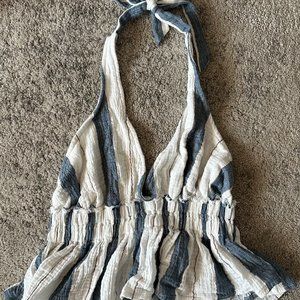 Ron Jon Striped Halter Neck Top